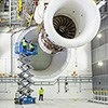 The testbed conducted its first run on a Rolls-Royce Trent XWB engine