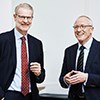 Søren Holst, President of Brüel & Kjær (left) and Andreas Hüllhorst, President of HBM