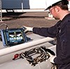 The hired OmniScan MX2 ultrasonic flaw detector allowed IRISNDT to conduct a weld joint inspection at short notice