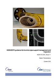 HOIS/OGTC Guidance for Trunnion Pipe Support Management and Inspection – HOIS-G-033 Issue 1